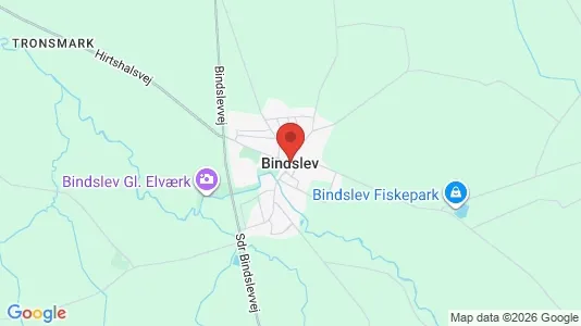Hoteller til salg i Bindslev - kort over placeringen