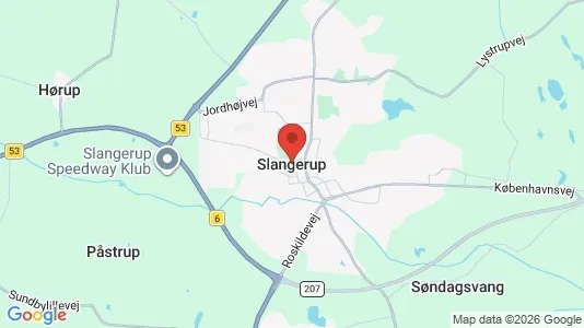 Hoteller til salg i Slangerup - kort over placeringen
