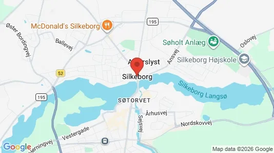 Hoteller til salg i Silkeborg - kort over placeringen