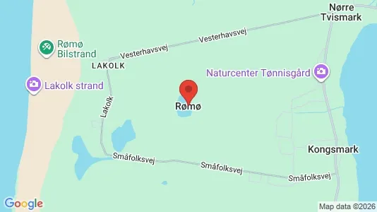 Hoteller til salg i Rømø - kort over placeringen
