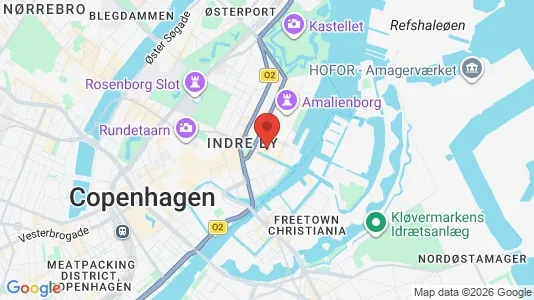 Hoteller til salg i København K - kort over placeringen